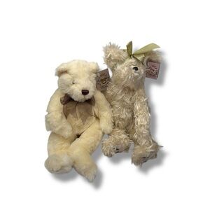 Bearington Collection NWT Plush Animal Set‎ Byron Jamie Stuffed Toys Giftable